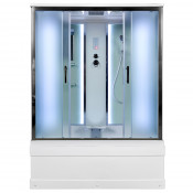 Душевая кабина AvaCan EM4517 LED с подсветкой 170x90 матовое/хром
