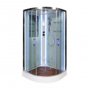 Душевая кабина AvaCan A09 LED с подсветкой 90х90 прозрачное/хром