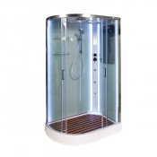 Душевая кабина AvaCan A102R LED с гидромассажем и подсветкой 120х80 прозрачное/хром