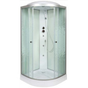 Душевая кабина AvaCan L909GM 90х90 с гидромассажем хром/узорчатое