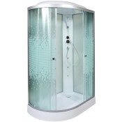 Душевая кабина AvaCan L902RGM 120х80 с гидромассажем хром/узорчатое