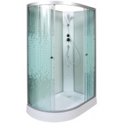 Душевая кабина AvaCan L902RNGM 120х80 с гидромассажем хром/узорчатое