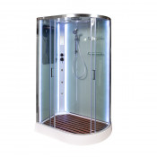 Душевая кабина AvaCan A102L LED с гидромассажем и подсветкой 120х80 прозрачное/хром