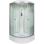 Душевая кабина AvaCan L790 90х90 хром/узорчатое
