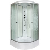 Душевая кабина AvaCan L790GM 90х90 с гидромассажем хром/узорчатое