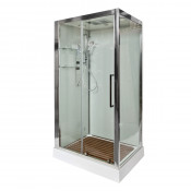 Душевая кабина AvaCan Z120 с электрикой 120х90 прозрачное/хром