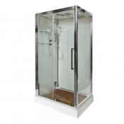 Душевая кабина AvaCan Z120 с баней 120х90 прозрачное/хром