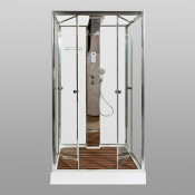 Душевая кабина AvaCan Z122MT 120х90 прозрачное, матовое/хром