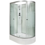 Душевая кабина DTO L720LN 120х80 хром/узорчатое