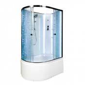 Душевая кабина AvaCan EM5012RN LED с подсветкой 120x90 стекло с узором/хром