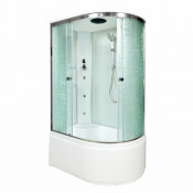 Душевая кабина AvaCan EM5012L с гидромассажем 120x90 стекло с узором/хром