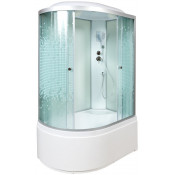 Душевая кабина DTO L920REL 120х80 с электрикой хром/узорчатое
