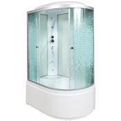 Душевая кабина AvaCan L920LGM 120х80 с гидромассажем хром/узорчатое