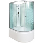 Душевая кабина DTO L920LN 120х80 хром/узорчатое