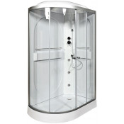 Душевая кабина AvaCan L602RGM 120х80 с гидромассажем хром/прозрачное