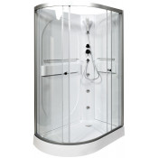 Душевая кабина AvaCan L602RNGM с гидромассажем 120х80 хром/прозрачное