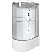 Душевая кабина AvaCan L620RGM+EL 120х80 с гидромассажем и электрикой хром/прозрачное