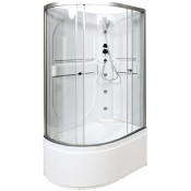Душевая кабина AvaCan L620RNGM с гидромассажем 120х80 хром/прозрачное