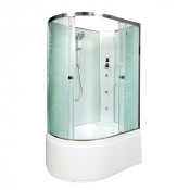 Душевая кабина AvaCan EM4512RN с гидромассажем 120x80 стекло с узором/хром