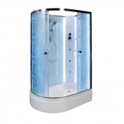 Душевая кабина AvaCan EM3012RN LED с гидромассажем и подсветкой 120x90 стекло с узором/хром