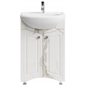 Тумба под раковину Vod-ok Адам 55 мрамор белый натур милк