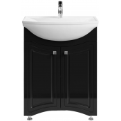 Тумба с раковиной Vod-ok Адам 65 черный глянец
