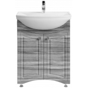 Тумба под раковину Vod-ok Адам 65 лиственница структурная контрастно-серая