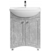 Тумба с раковиной Vod-ok Адам 65 мрамор белый