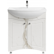 Тумба под раковину Vod-ok Адам 75 мрамор белый натур милк