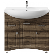 Тумба с раковиной Vod-ok Адам 90 L дуб крымский коричневый