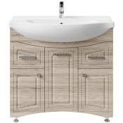 Тумба с раковиной Vod-ok Адам 90 L дубослив ореховый светлый