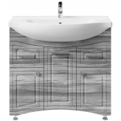 Тумба под раковину Vod-ok Адам 90 L лиственница структурная контрастно-серая