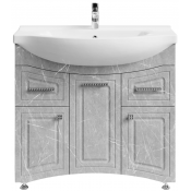 Тумба под раковину Vod-ok Адам 90 R мрамор белый