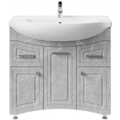 Тумба под раковину Vod-ok Адам 90 L мрамор белый