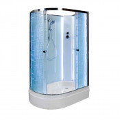 Душевая кабина AvaCan EM2712RN LED с подсветкой 120x80 стекло с узором/хром