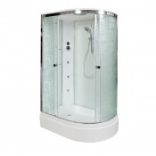 Душевая кабина AvaCan EM2712L с гидромассажем 120x80 стекло с узором/хром