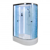 Душевая кабина AvaCan EM2712L LED с подсветкой 120x80 стекло с узором/хром