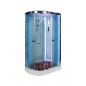 Душевая кабина AvaCan EM1512R LED с подсветкой 120x80 стекло с узором/хром