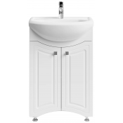 Тумба с раковиной Vod-ok Адам 55 белый глянец