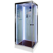 Душевая кабина AvaCan K409SLED 90х90 LED хром/прозрачное