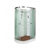 Душевая кабина AvaCan EM1512RN с гидромассажем 120x80 стекло с узором/хром