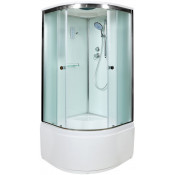 Душевая кабина AvaCan D80SEL с электрикой 80х80 хром/рифленое