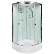 Душевая кабина AvaCan D271S 100х100 хром/рифленое