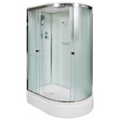 Душевая кабина DTO D272SLEL с электрикой 120х80 L хром/рифленое