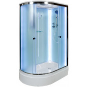 Душевая кабина AvaCan D272SRLED R 120х80 хром/рифленое
