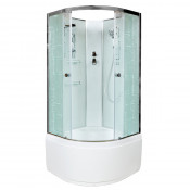 Душевая кабина DTO EM4510N 100x100 хром/узорчатое