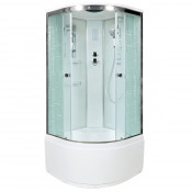 Душевая кабина AvaCan EM4580 с электрикой 80x80 стекло с узором/хром