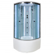 Душевая кабина AvaCan EM4590 LED с гидромассажем и подсветкой 90x90 стекло с узором/хром