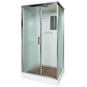 Душевая кабина AvaCan D119SEL 110х90 с электрикой хром/матовое