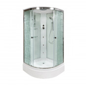 Душевая кабина AvaCan EM2780 с гидромассажем 80x80 стекло с узором/хром